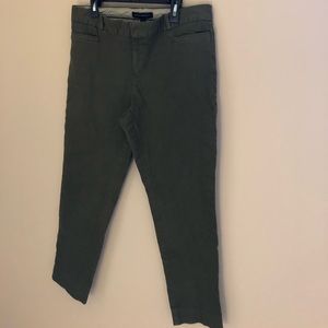 Banana Republic Army Green Slim Fit Pants